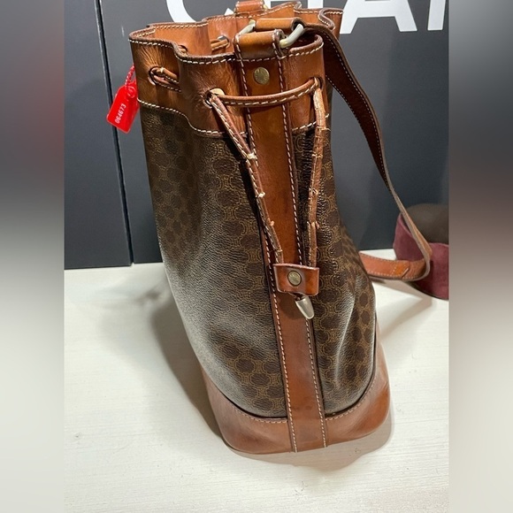 CELINE bag Macadam Leather Bucket Bag 100% Authentic CELINE BAG Celine Paris 🔥 - Picture 15 of 16